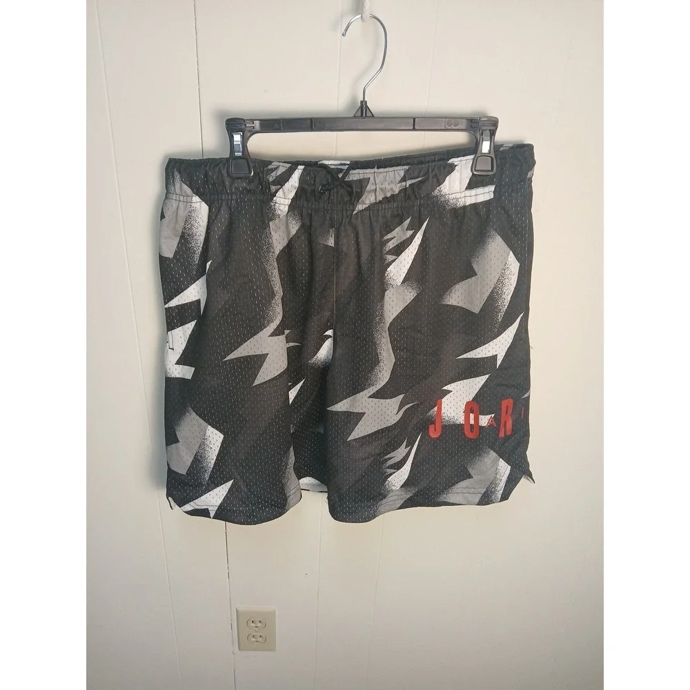 Men's Shorts- Jordan Jumpman-Mesh-Black - Size: L - EUC
